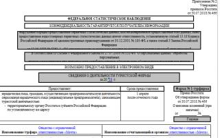 Законодательная база российской федерации Пример заполнения формы 1 турфирма